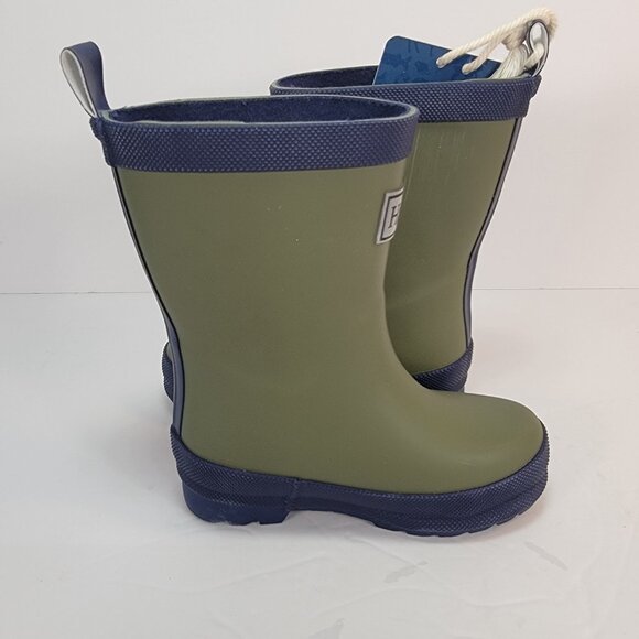 NWT Hatley Kids Classic Matte Rain Boots Green Size 7 - Picture 6 of 10